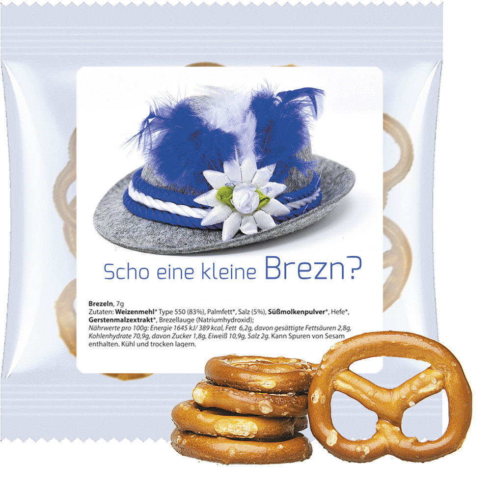 Bio Mini Brezeln Original, ca. 7g, Express Maxi-Tüte mit Etikett