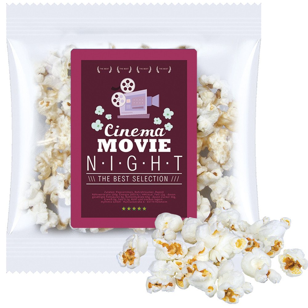 Popcorn süß, ca. 20g, Express Maxi-XL-Tüte mit Etikett