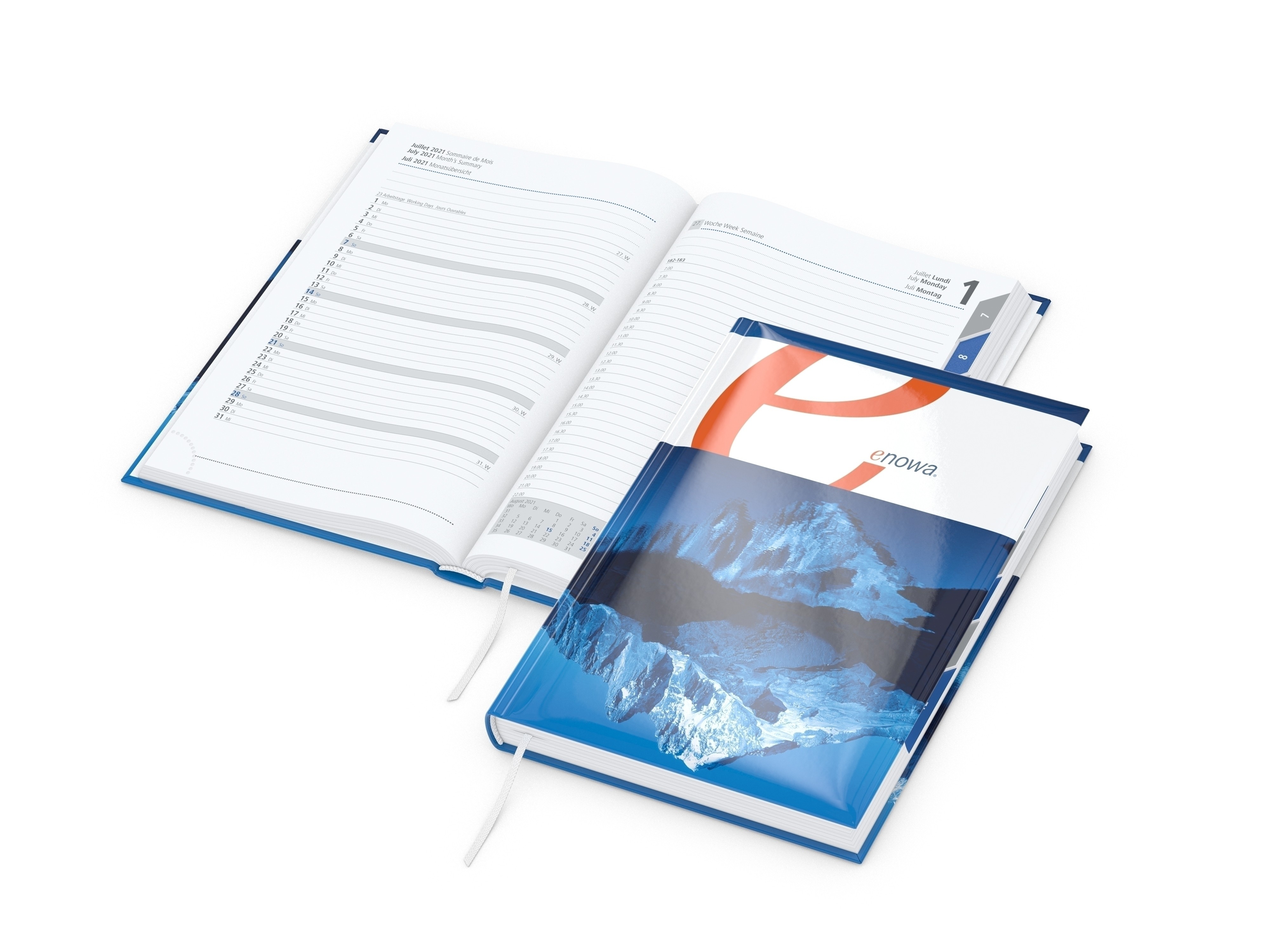 Buchkalender Manager Register bestseller, 4C-Digital, matt