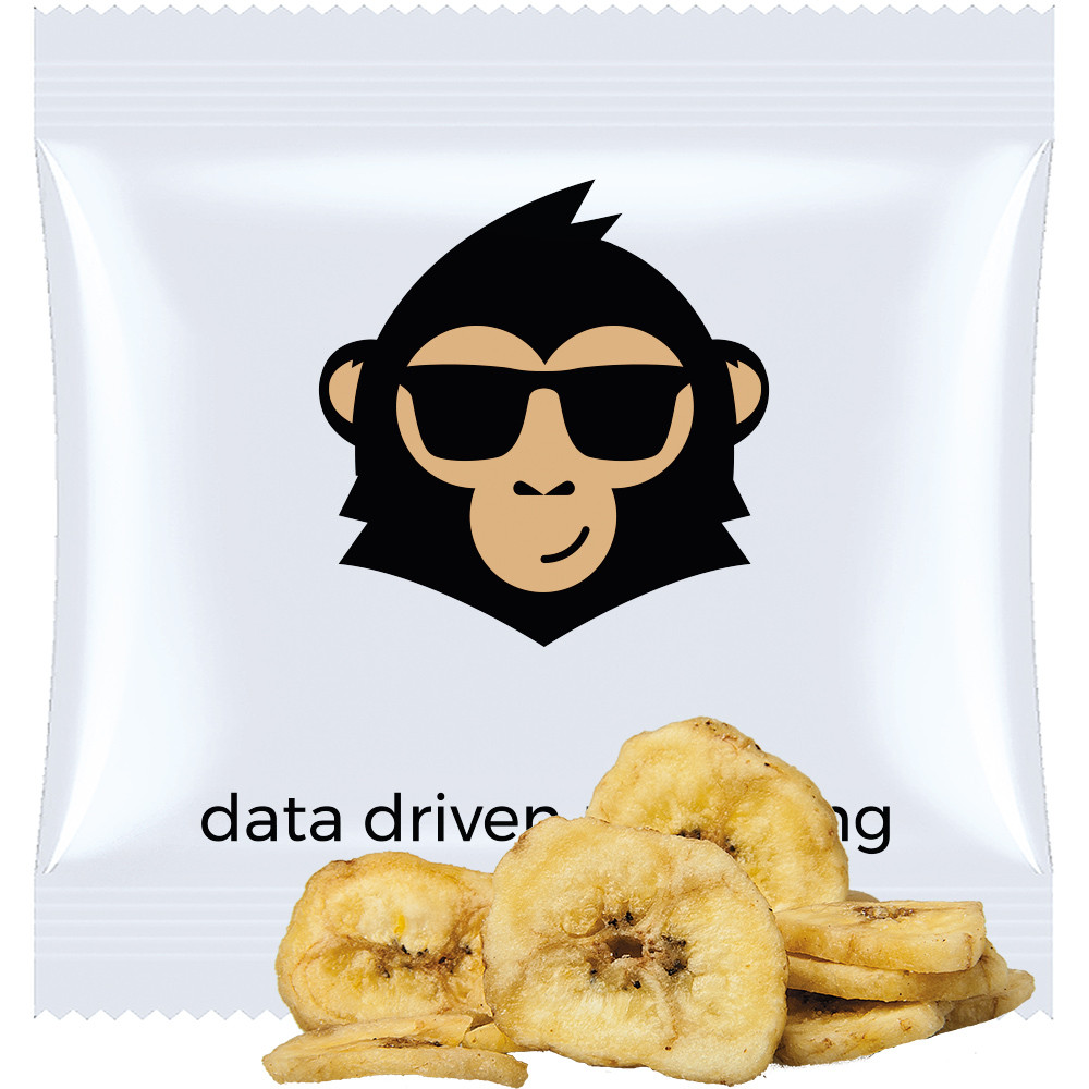 Bio Bananenchips, ca. 20g, Maxi-Tüte