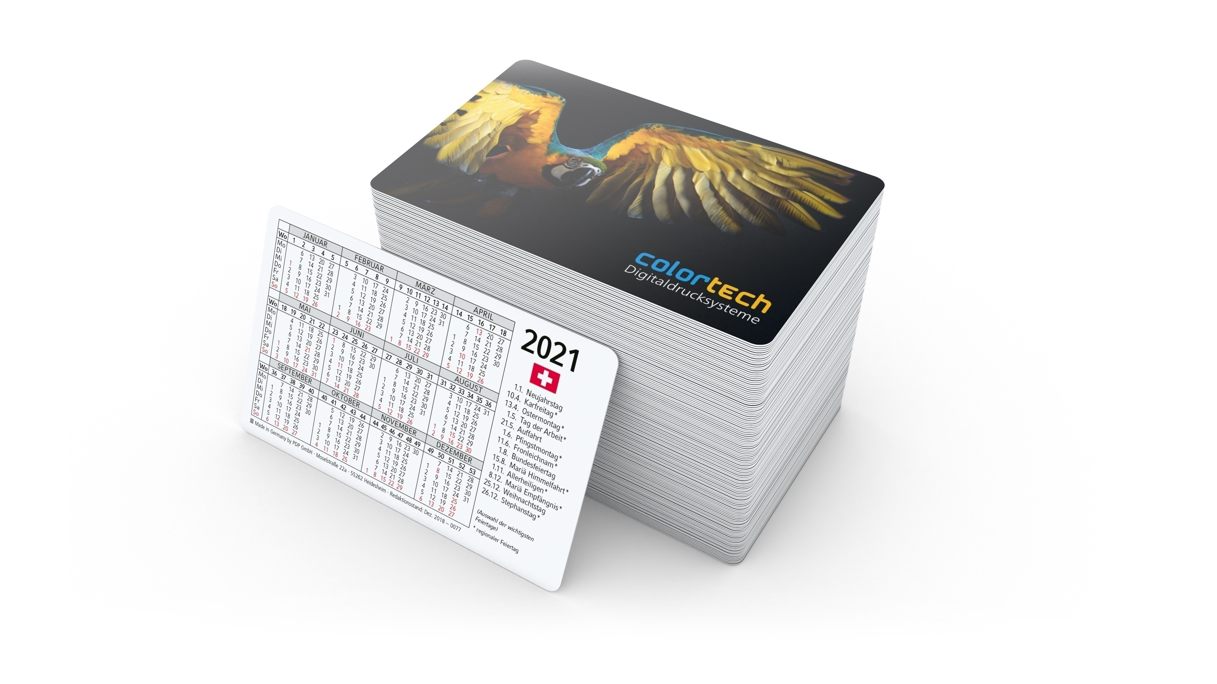 Taschenkalender Credit bestseller, CH rot