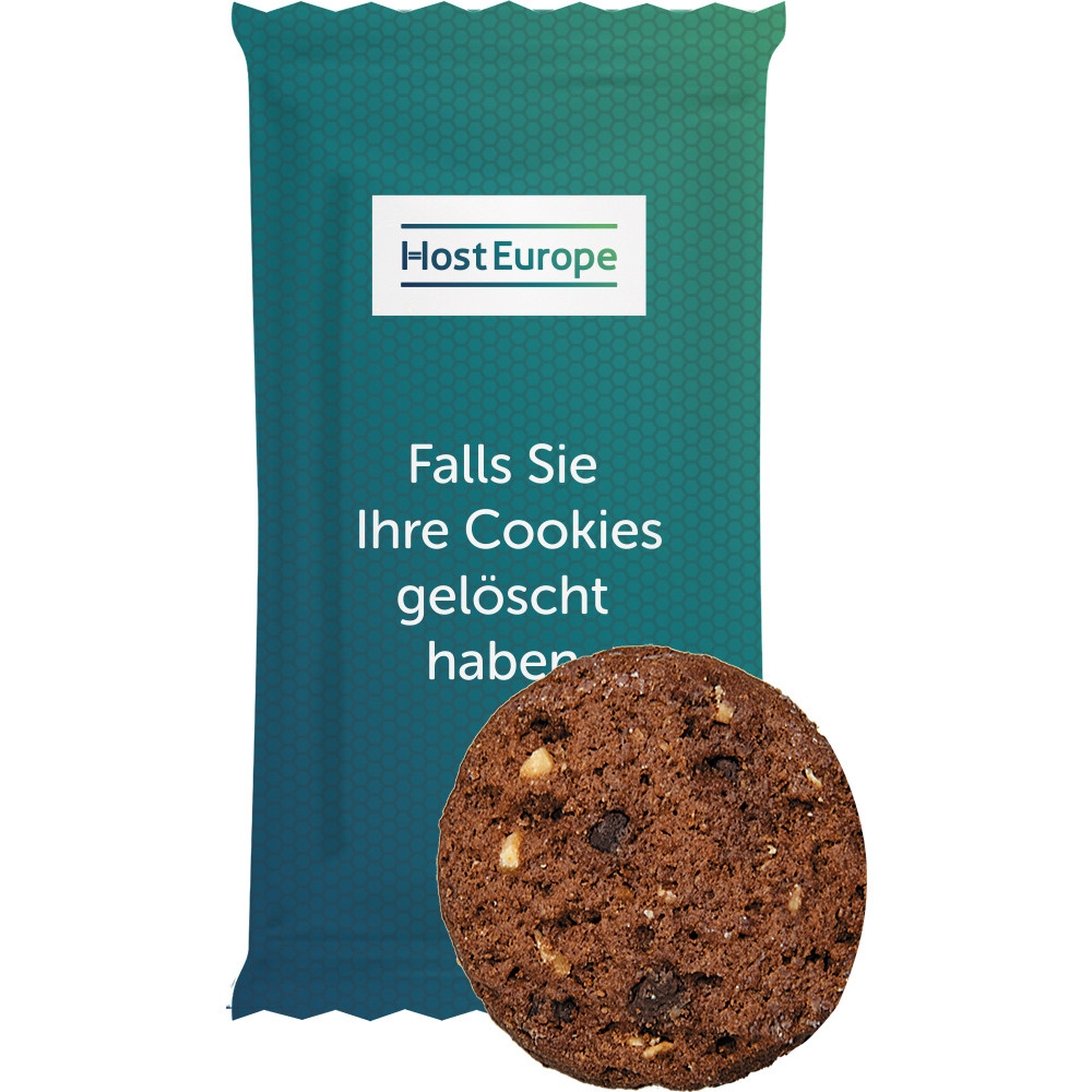 Bio Cookie Schoko-Haselnuss, ca. 7g, Flowpack