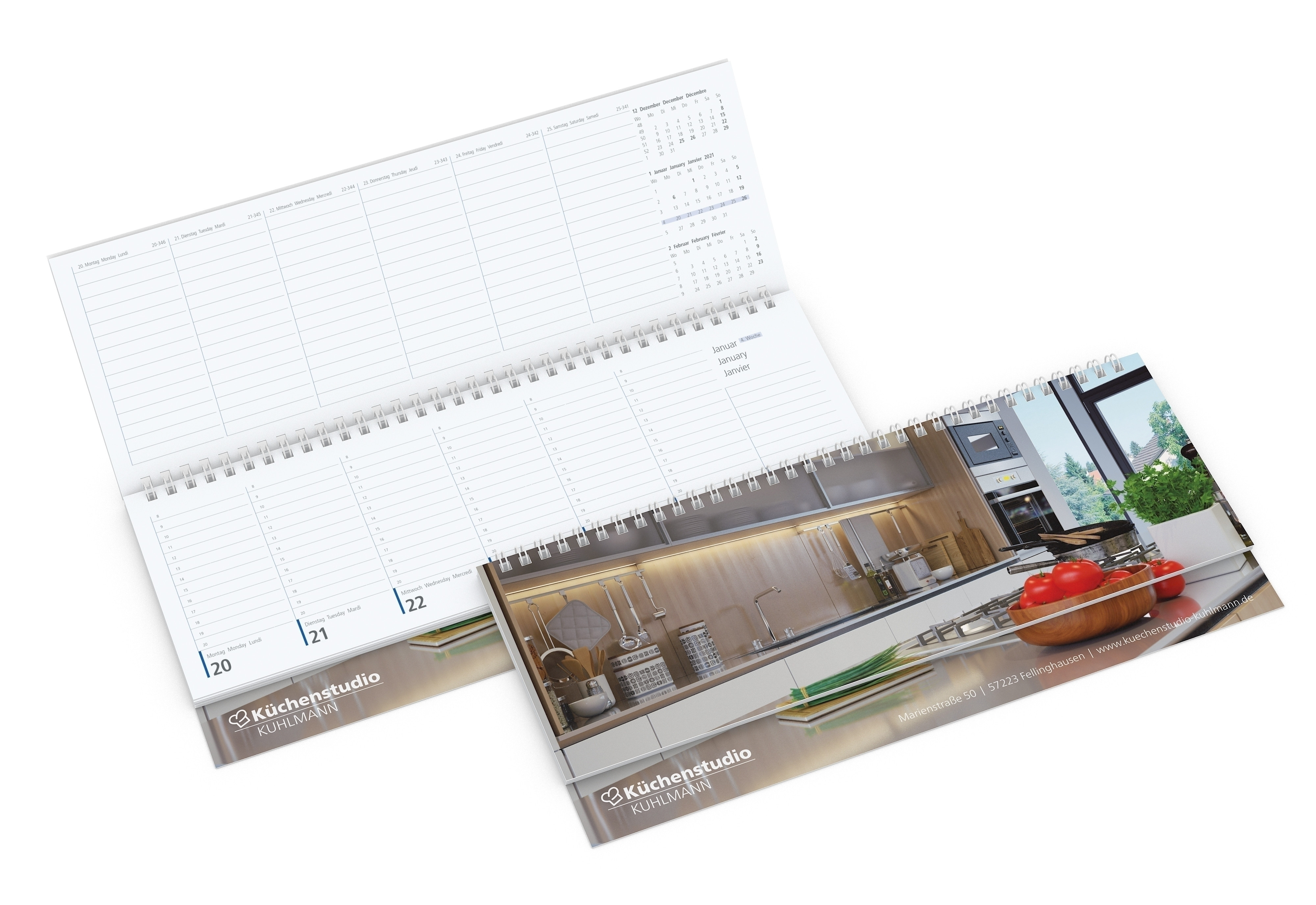 Tisch-Querkalender Compact Karton bestseller