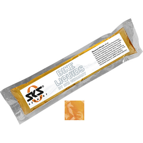 Wassereis Pfirsich (orange), 40 ml, Express Schlauchtüte mit Etikett