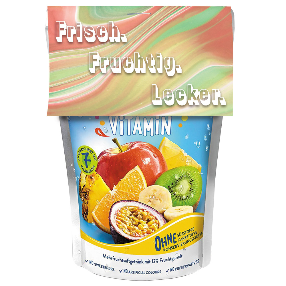 Capri-Sun Multivitamin, 200 ml, Express Trinkpack mit Strohhalm mit Werbereiter