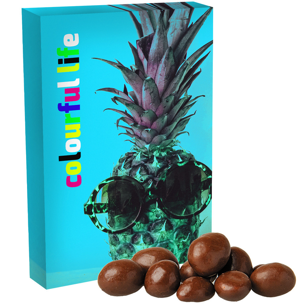 Schoko-Erdnüsse, ca. 15g, Faltschachtel Midi