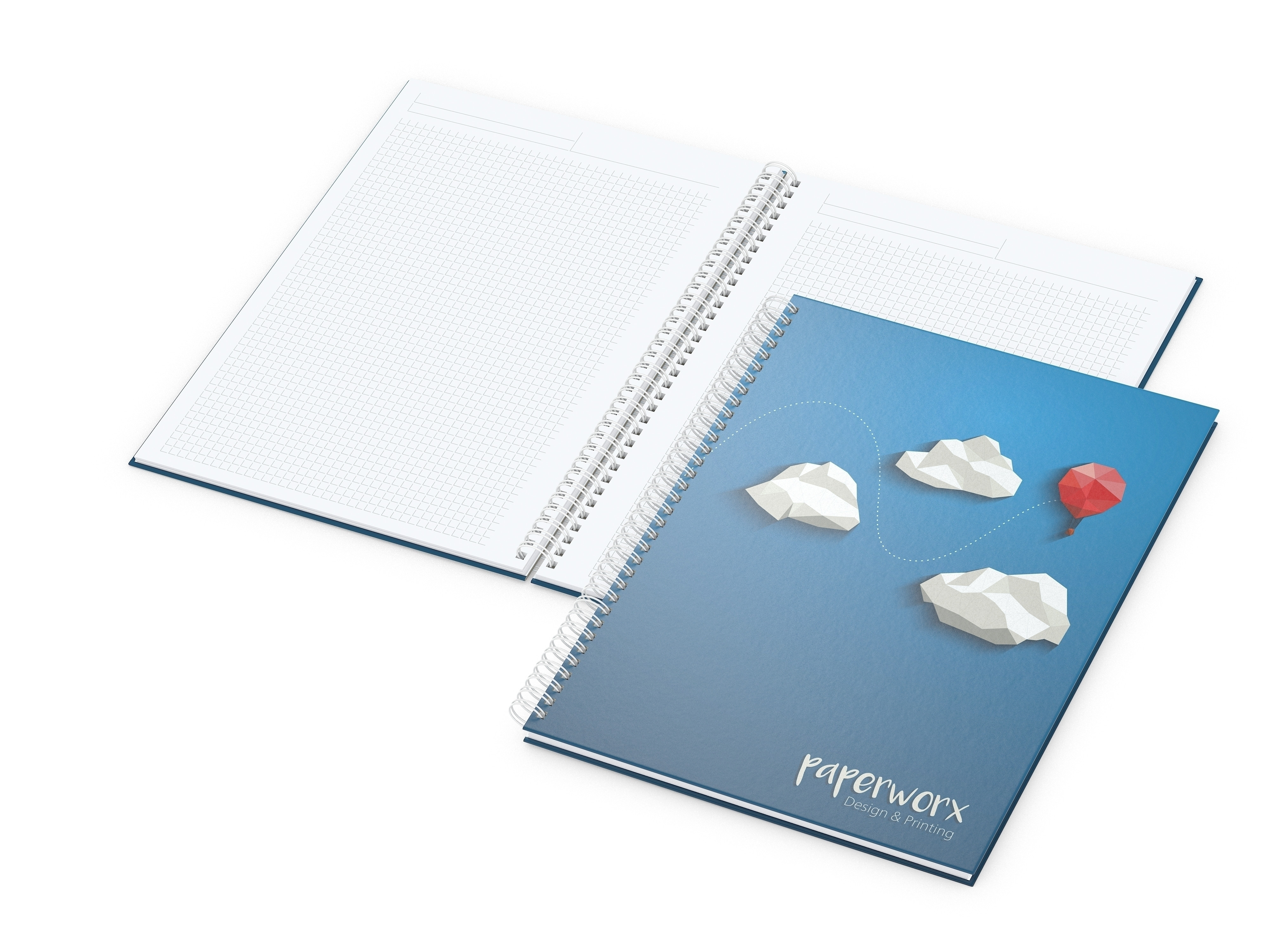 Business-Notizbücher - Wire-O-Bindung Bizz-Book A4-Plus Cover-Star bestseller, matt-individuell