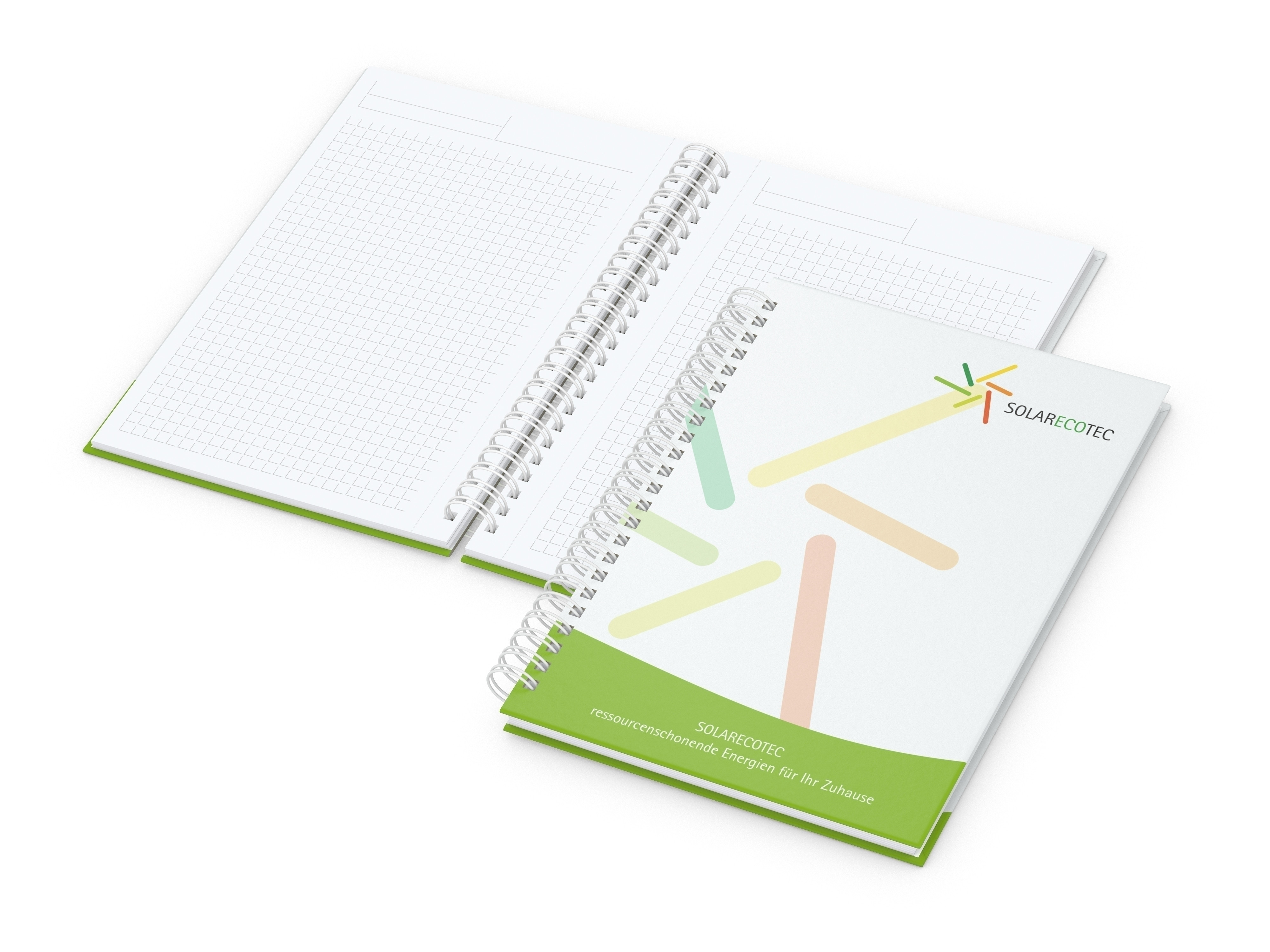 Business-Notizbücher - Wire-O-Bindung Bizz-Book A5 Cover-Star bestseller, matt-individuell