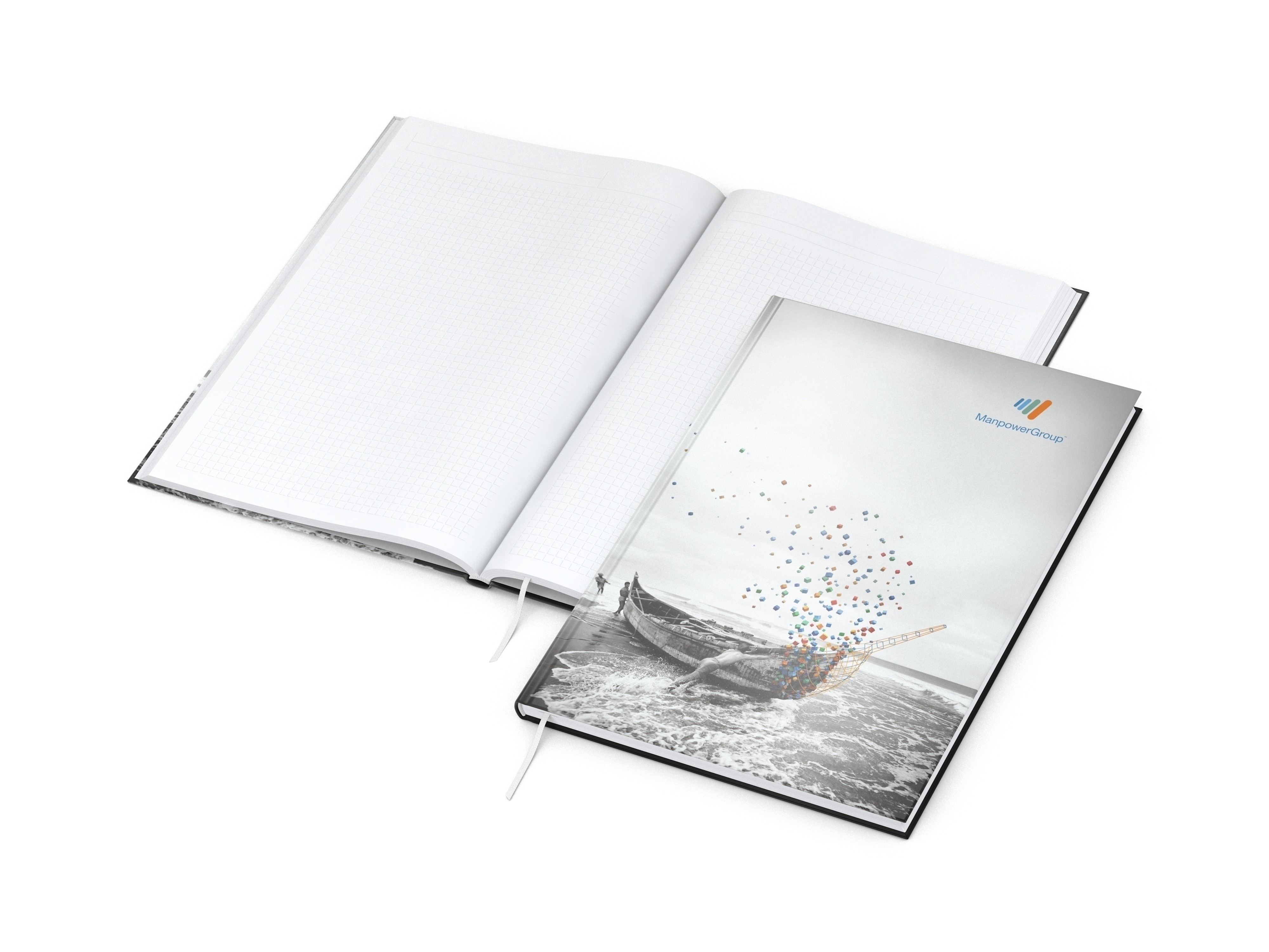 Business-Notizbücher - fest gebunden Note-Book A4 bestseller, 4C-Digital, matt-individuell