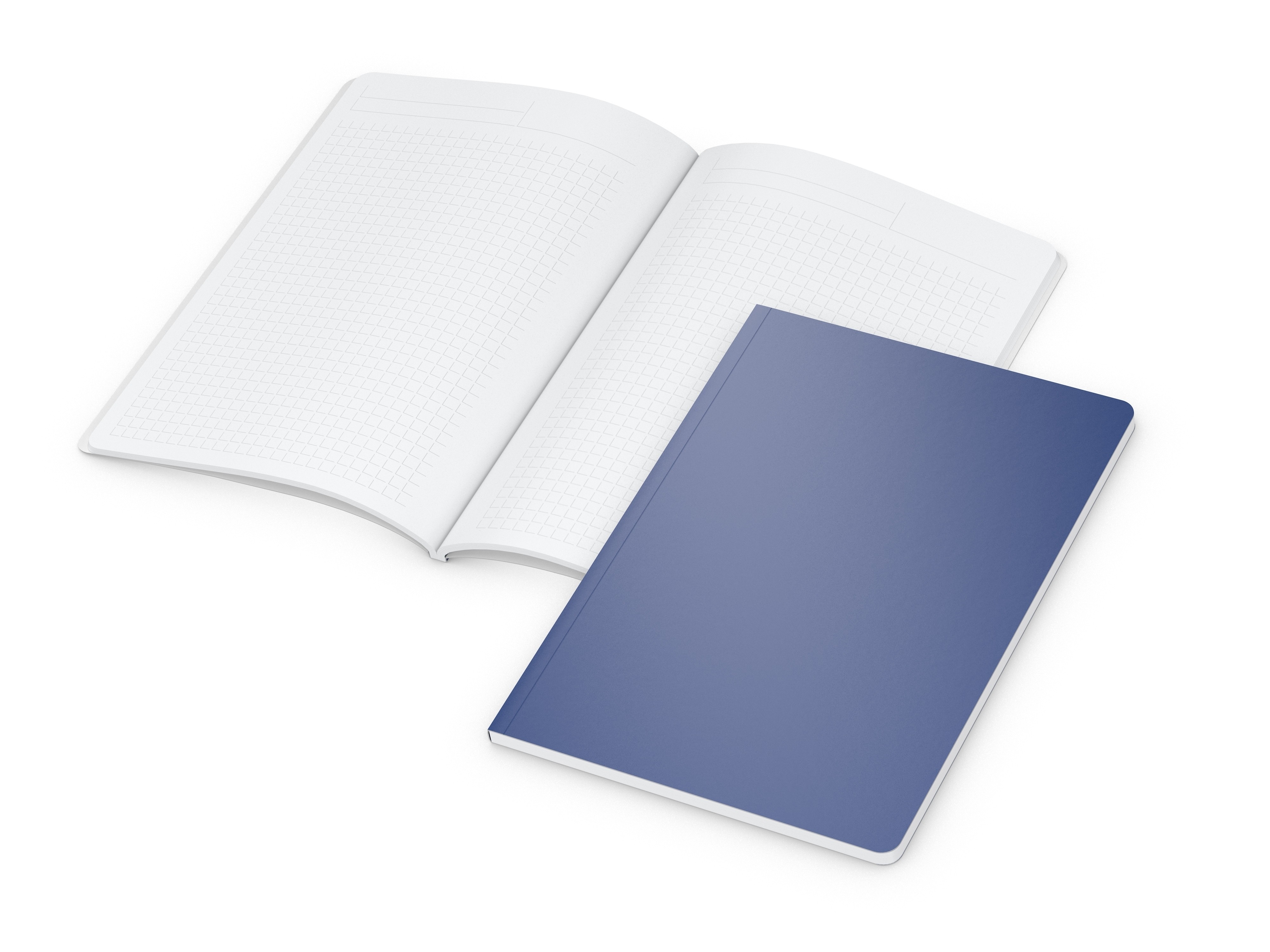 Business-Notizbücher - fest gebunden Copy-Book White A5 bestseller, Siebdruck-Digital