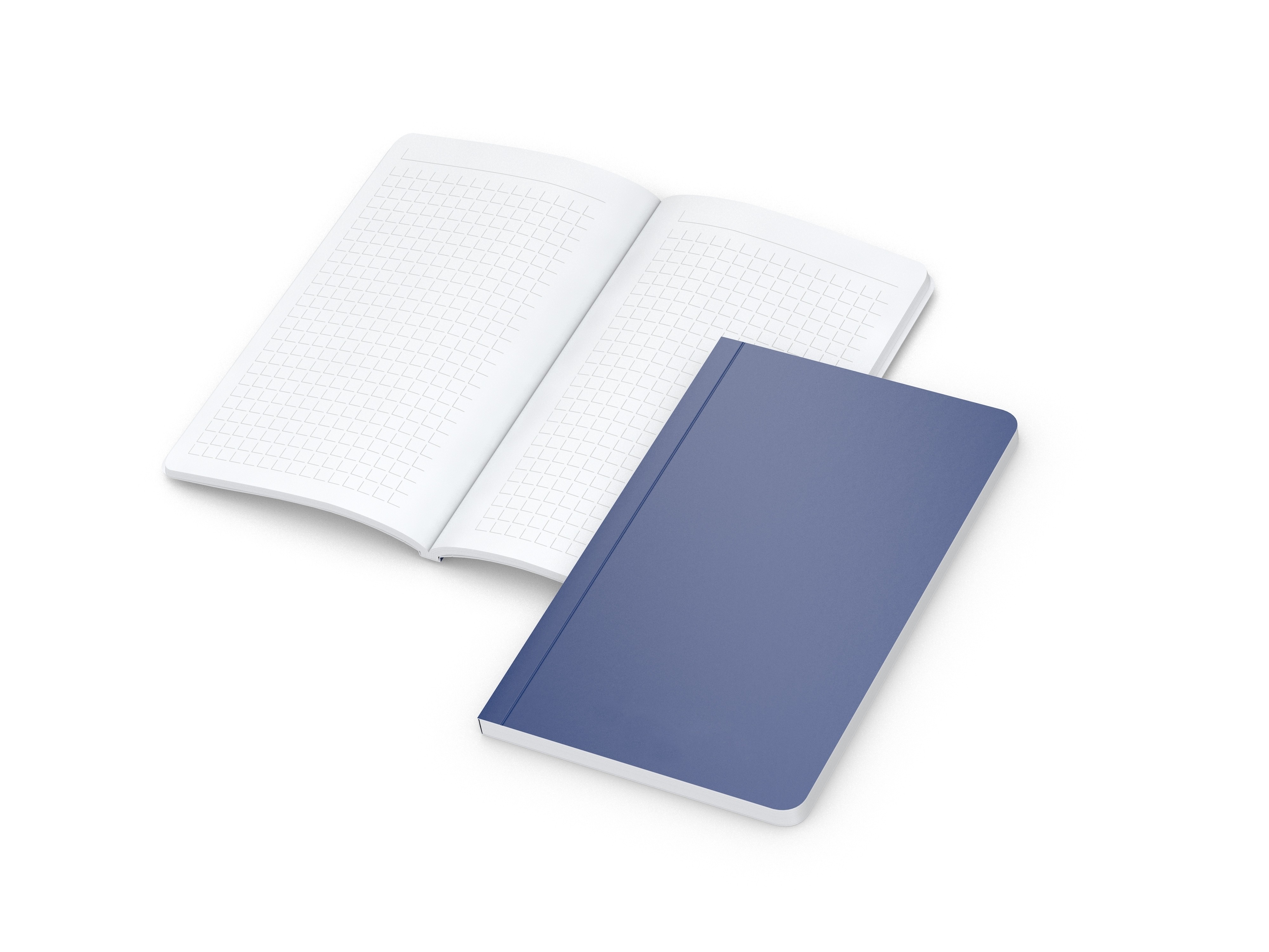 Business-Notizbücher - fest gebunden Copy-Book White Pocket bestseller, Siebdruck-Digital