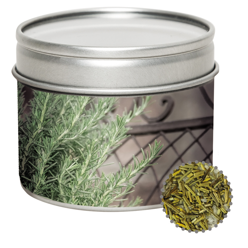 Gewürzmischung Rosmarin-Salz, ca. 75g, Metalldose mit Sichtfenster