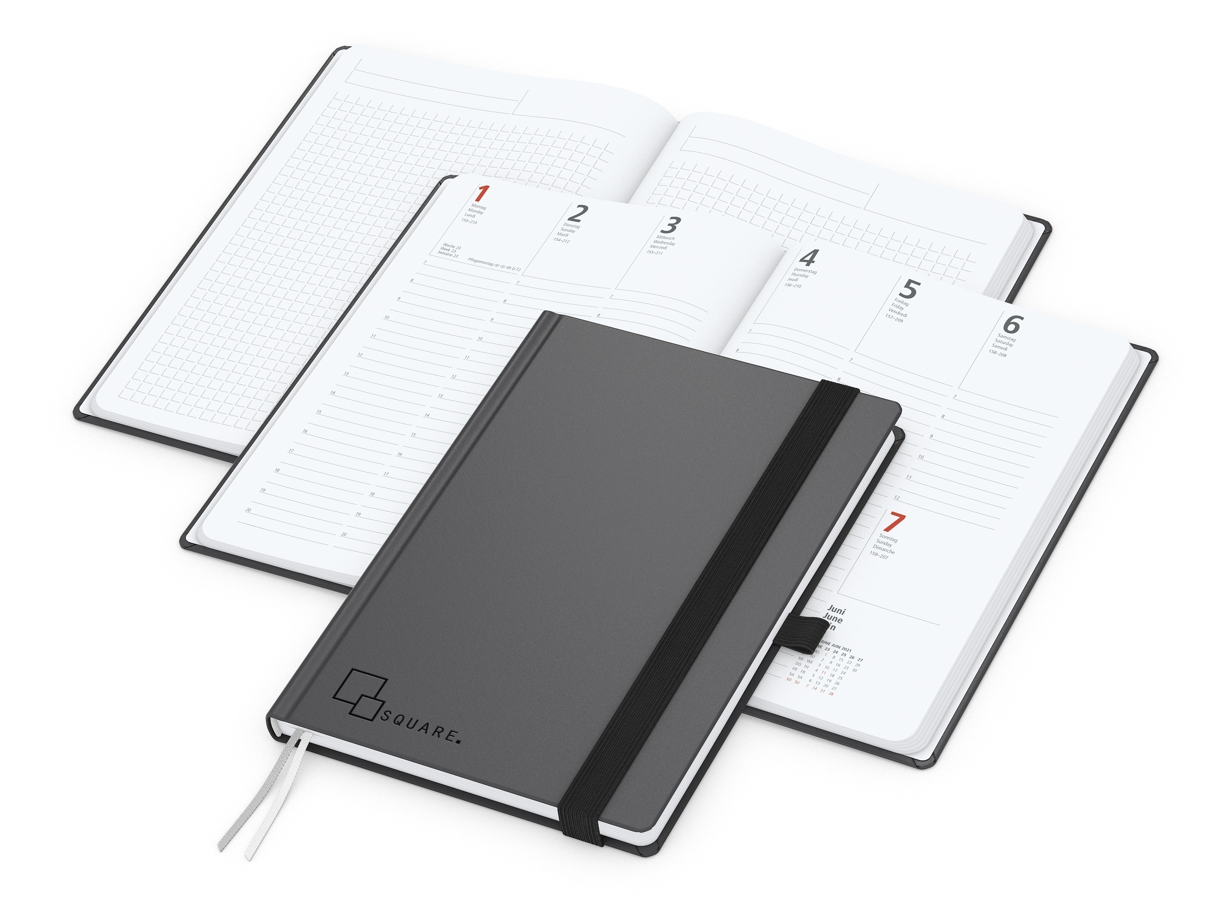 Hybrid-Wochentimer Vision-Hybrid A5 bestseller, Prägung