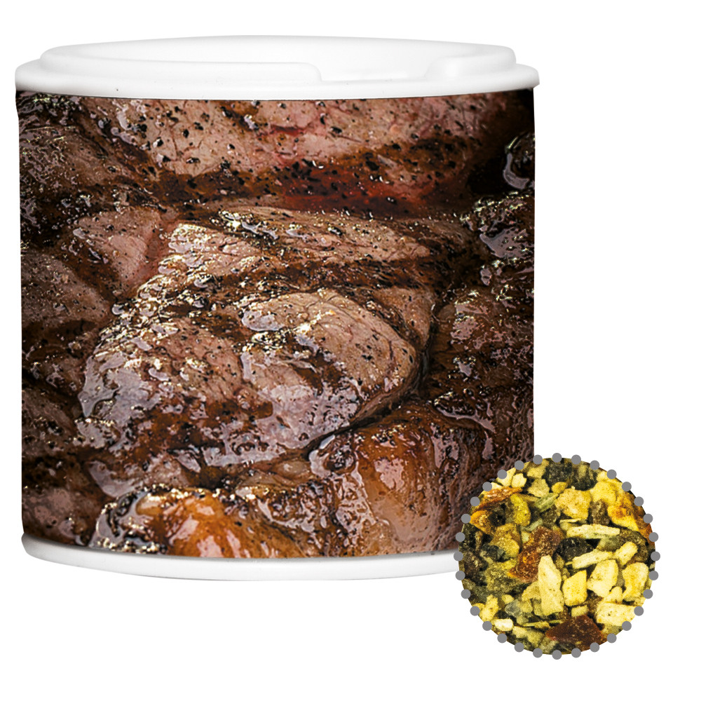 Gewürzmischung Steakgewürz, ca. 30g, Gewürzpappstreuer