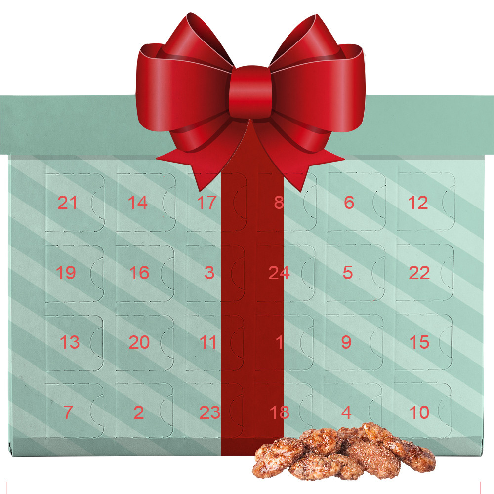 Feuergebrannte Mandeln, ca. 60g, Adventskalender Mini Geschenk