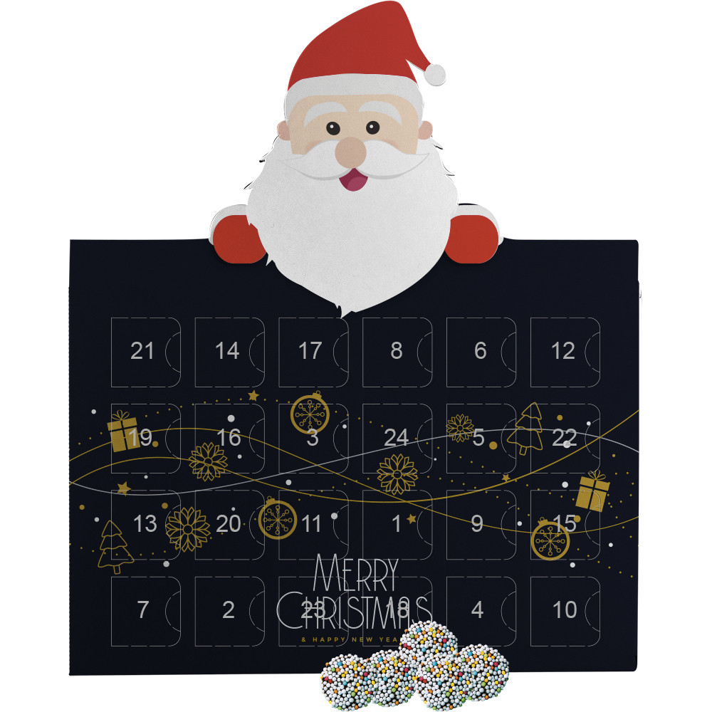 Bunte Schokotaler, ca. 40g, Adventskalender Mini Weihnachtsmann