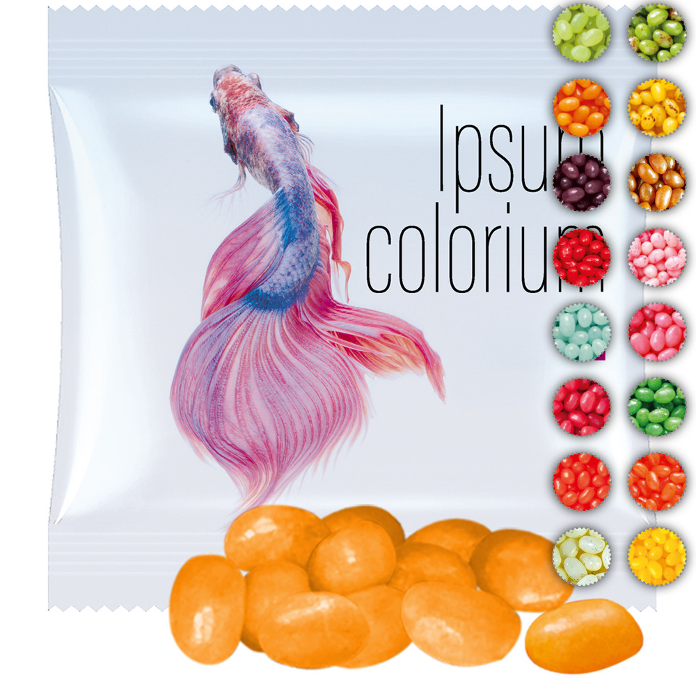 Jelly Beans sortenrein, ca. 10g, Mini-Tüte
