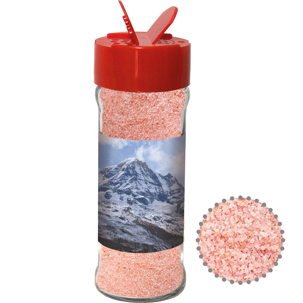 Rosa Kristallsalz, ca. 80g, Glas mit Streuaufsatz