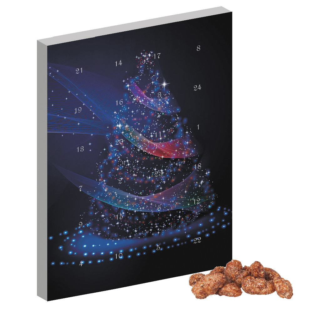 Feuergebrannte Mandeln, ca. 60g, Adventskalender Mini Hochformat