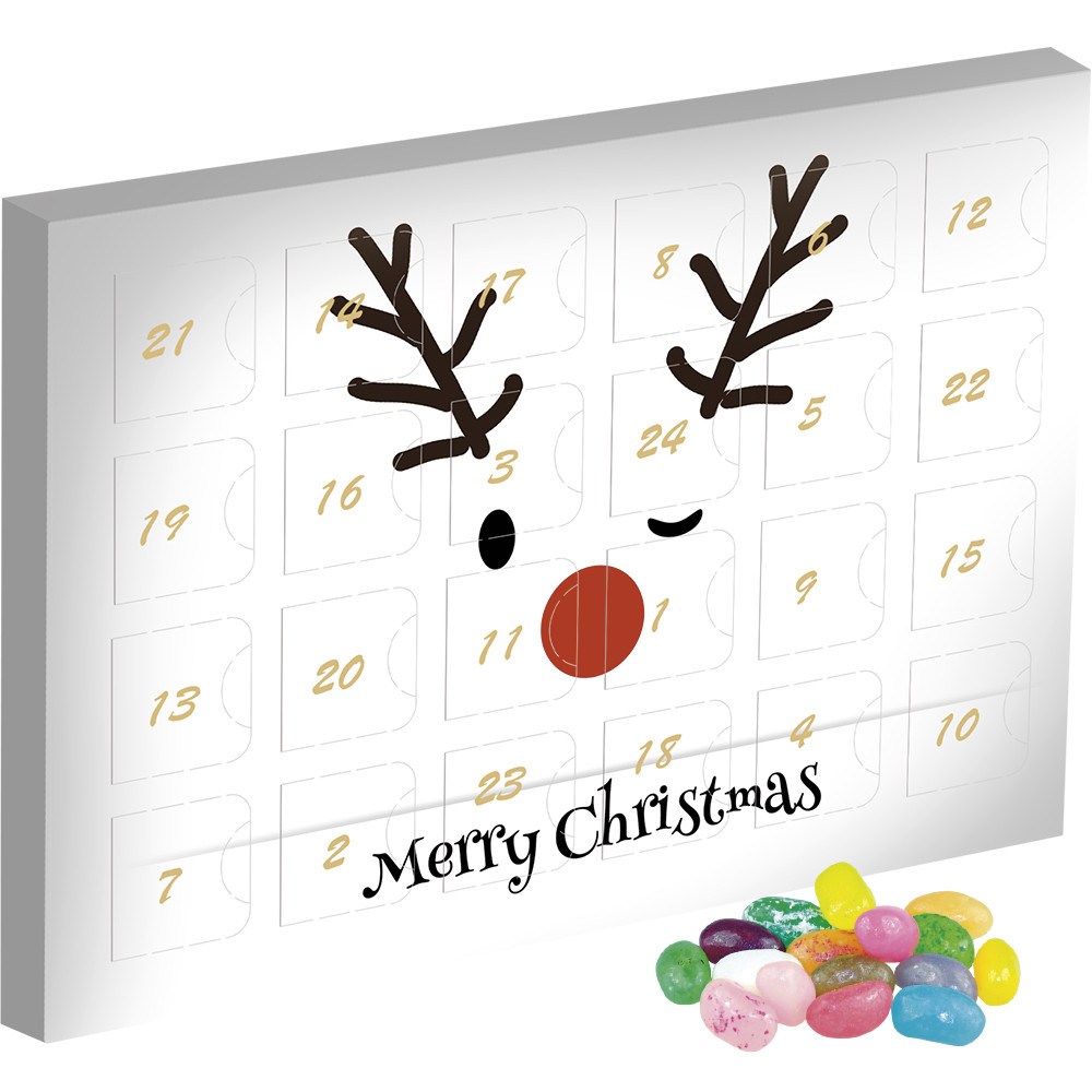 Jelly Beans sauer-Mix, ca. 40g, Adventskalender Mini