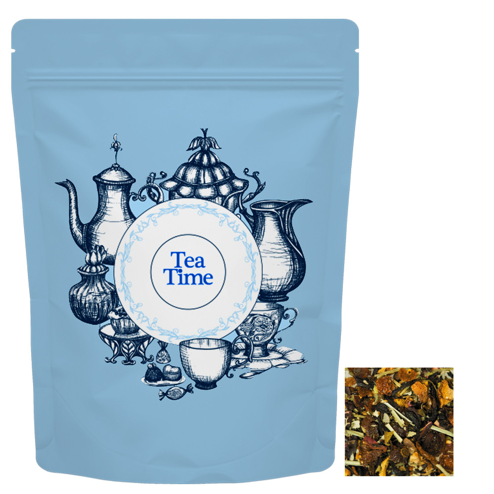 Kräutertee EnergieMix + Koffein, ca. 40g, cmyk Standbeutel Midi