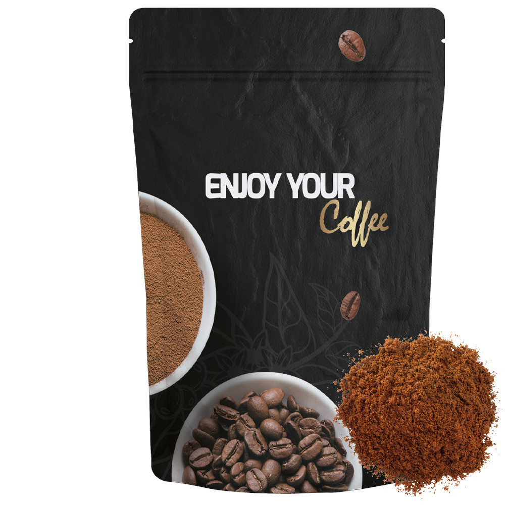 Kaffee, gemahlen, ca. 70g, cmyk Standbeutel Midi