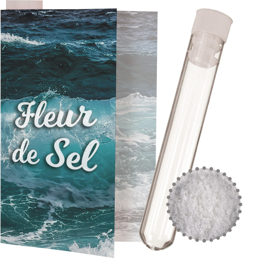 Fleur de Sel, ca. 6g, Express Reagenzglas mit Werbekarte
