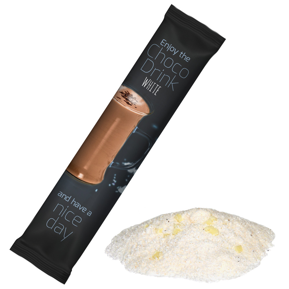 Kakao Getränkepulver weiß, ca. 12g, Stick Portionstüte Midi