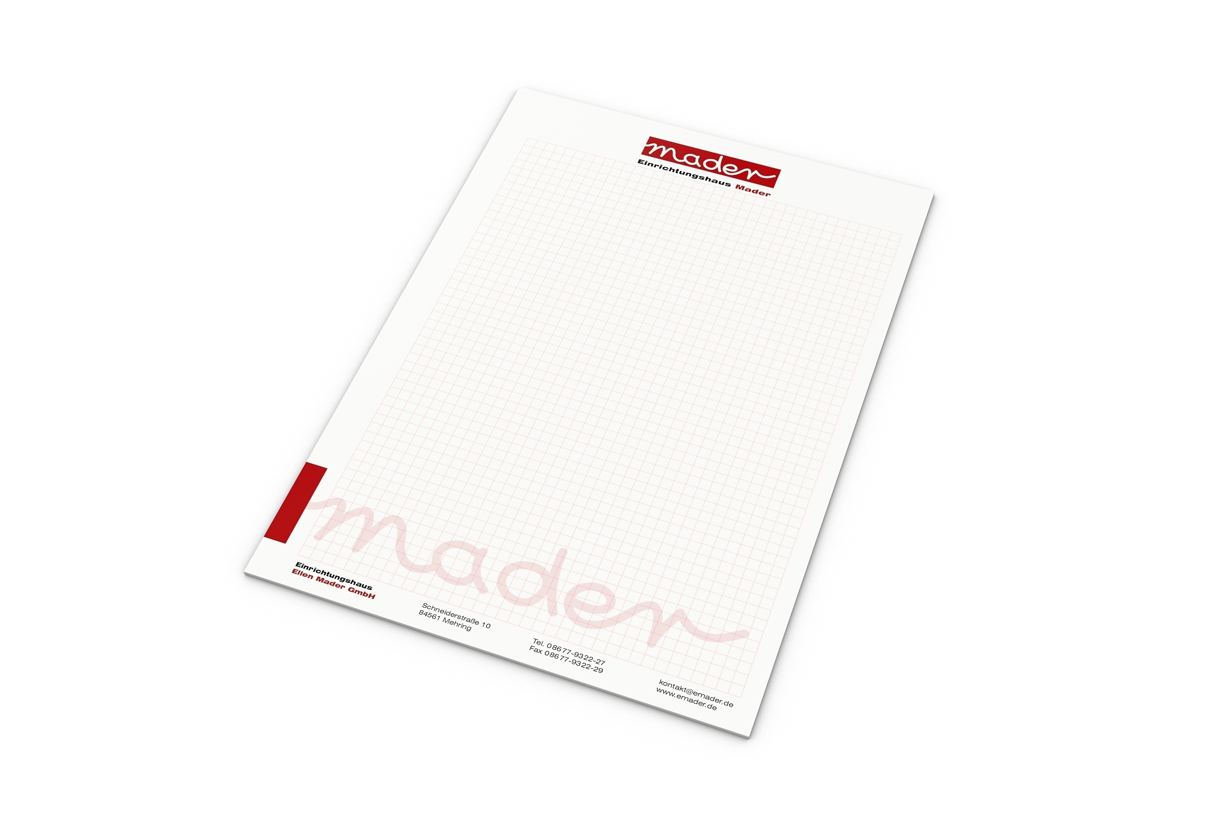 Print-Werbemittel Schreibblock A4 recycling, 25 Blatt