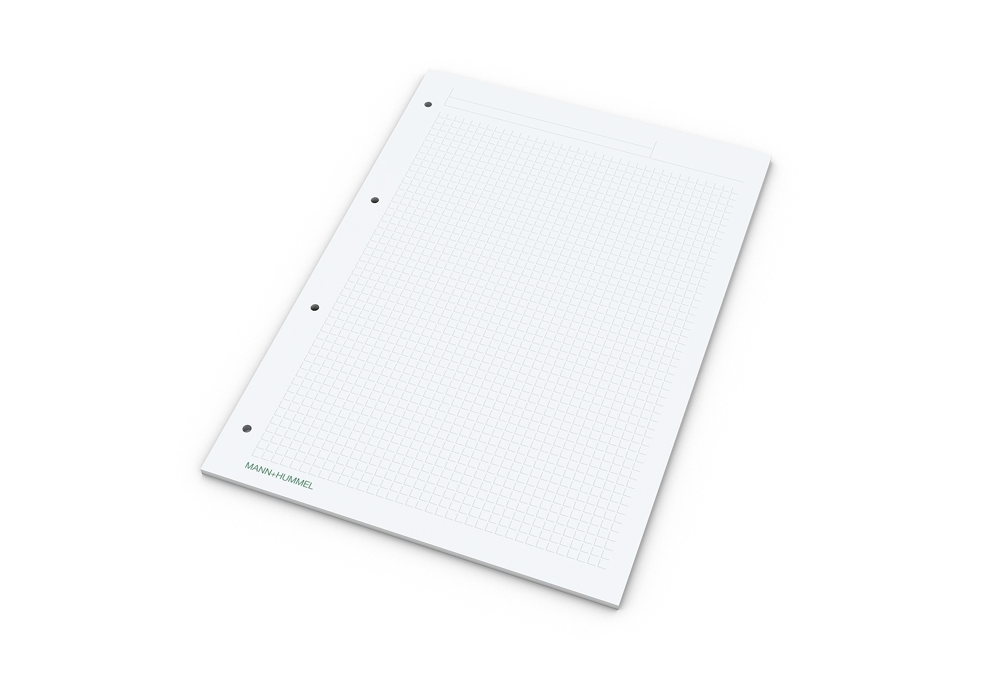 Print-Werbemittel Schreibblock A4 bestseller, 50 Blatt mit 4-fach Abheftlochung 