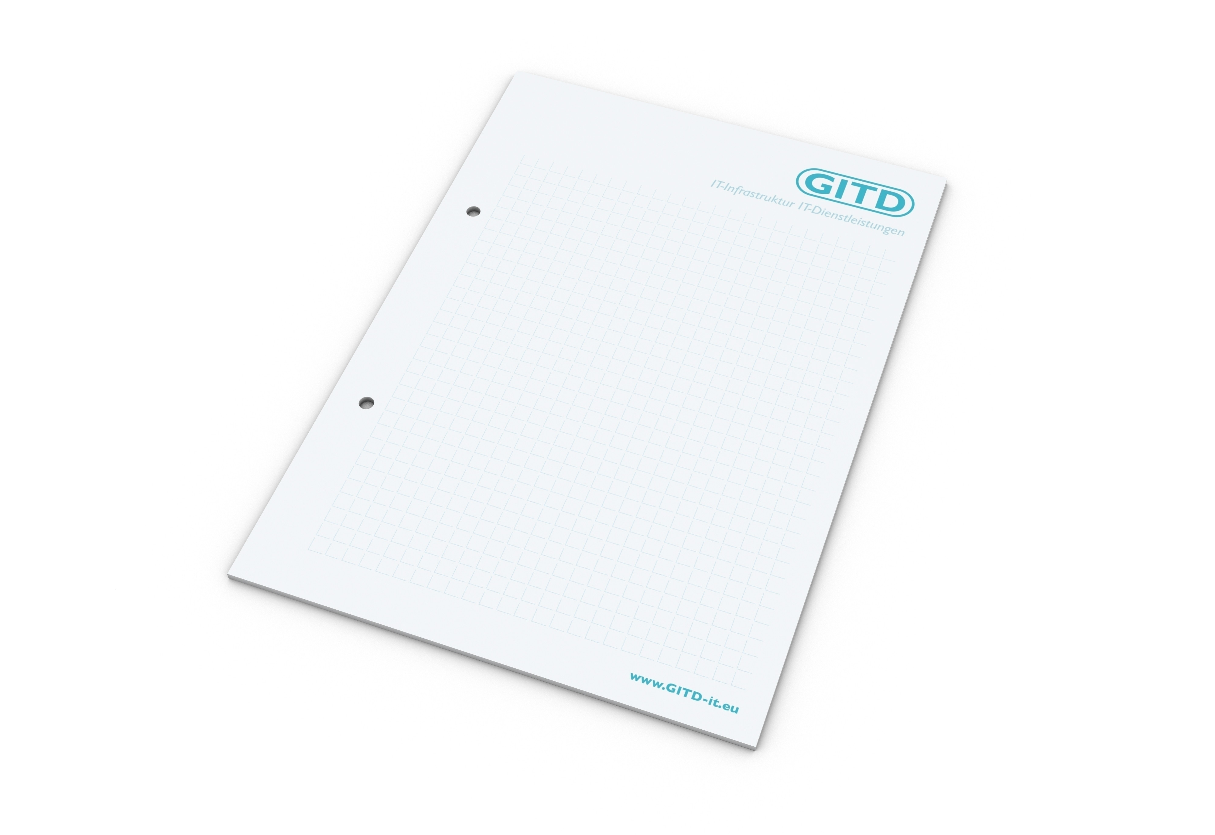 Print-Werbemittel Schreibblock A5 bestseller, 25 Blatt mit 2-fach Abheftlochung 