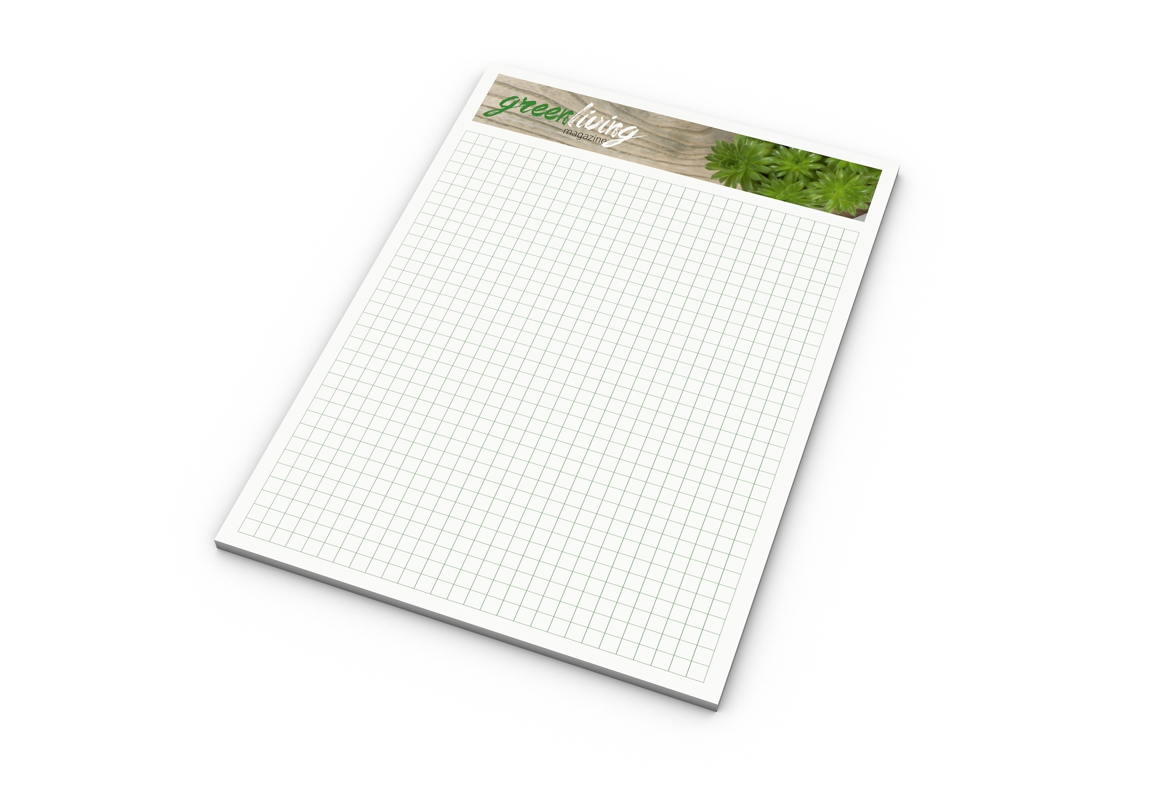 Print-Werbemittel Schreibblock A5 recycling, 50 Blatt