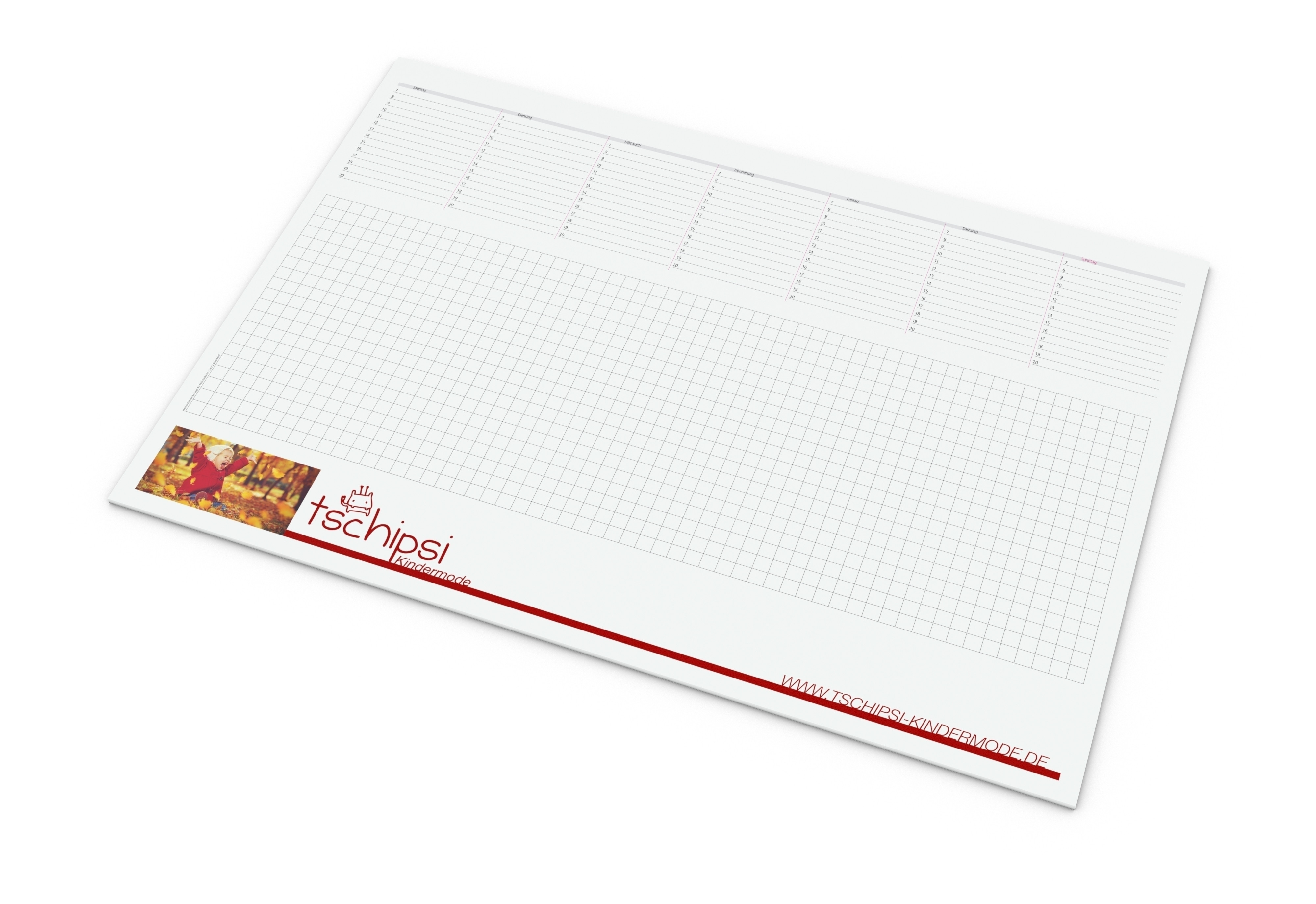 Print-Werbemittel Schreibunterlage recycling, 25 Blatt