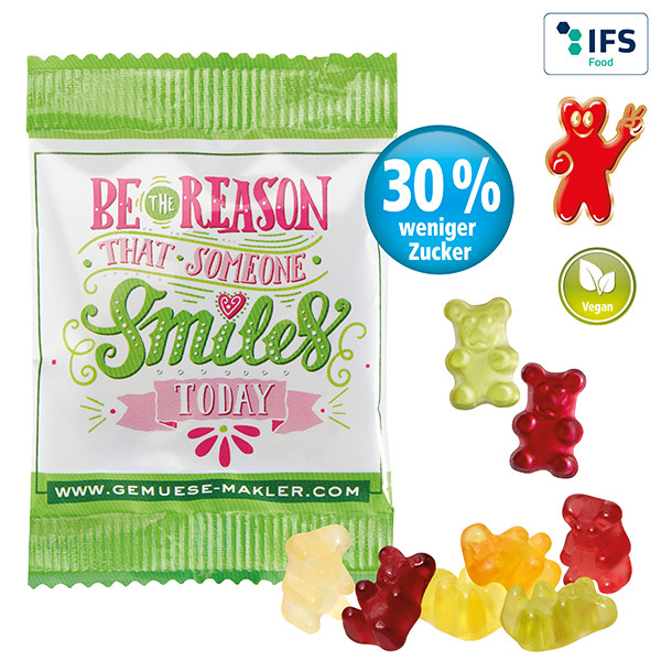 Vegane Smart-Bärchen im konventionellen Tütchen