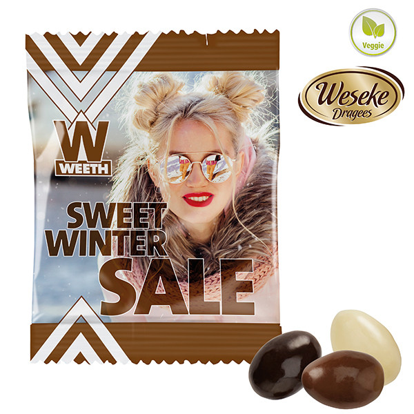 Weihnachtsmandeln im konventionellen Tütchen - Schokolade