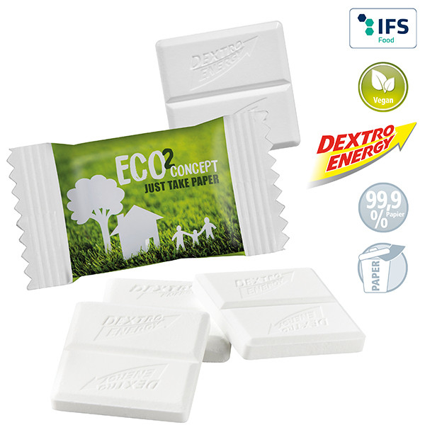 DEXTRO ENERGY* im Papierflowpack