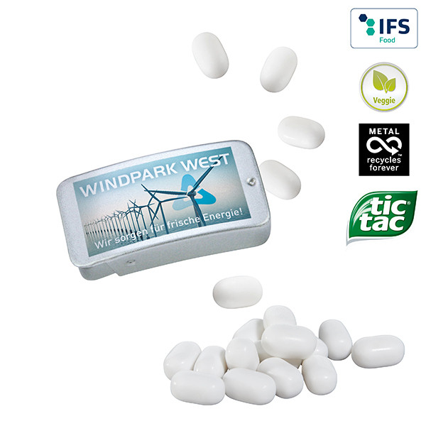 Schiebedeckeldose mit tic tac