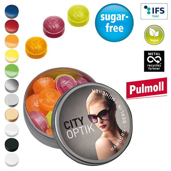 XS-Taschendose mit Pulmoll Pastillen, 16g