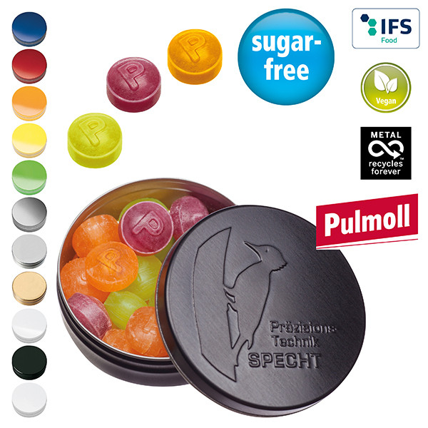 XS-Prägedose mit Pulmoll Pastillen, 16g