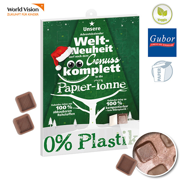 reinpapier® Schoko-Adventskalender