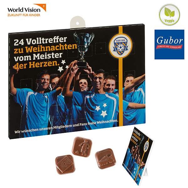 Sport-Schoko-Adventskalender, Fußballmotive