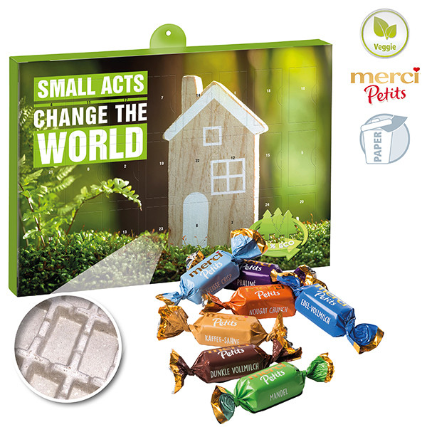 Premium-Präsent-Adventskalender "Eco" mit merci Petits