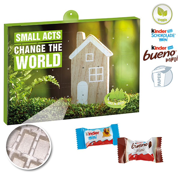 Premium Präsent-Adventskalender "Eco" mit kinder Minis Mix