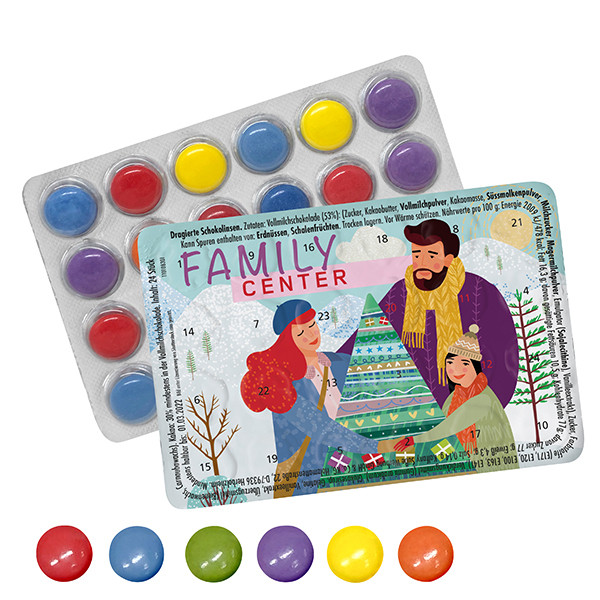 Kleinster (Advents-)Kalender der Welt mit Schokolinsen