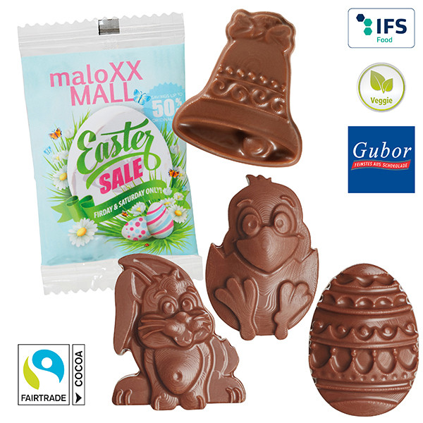 Oster Schoko-Figuren im konventionellen Flowpack