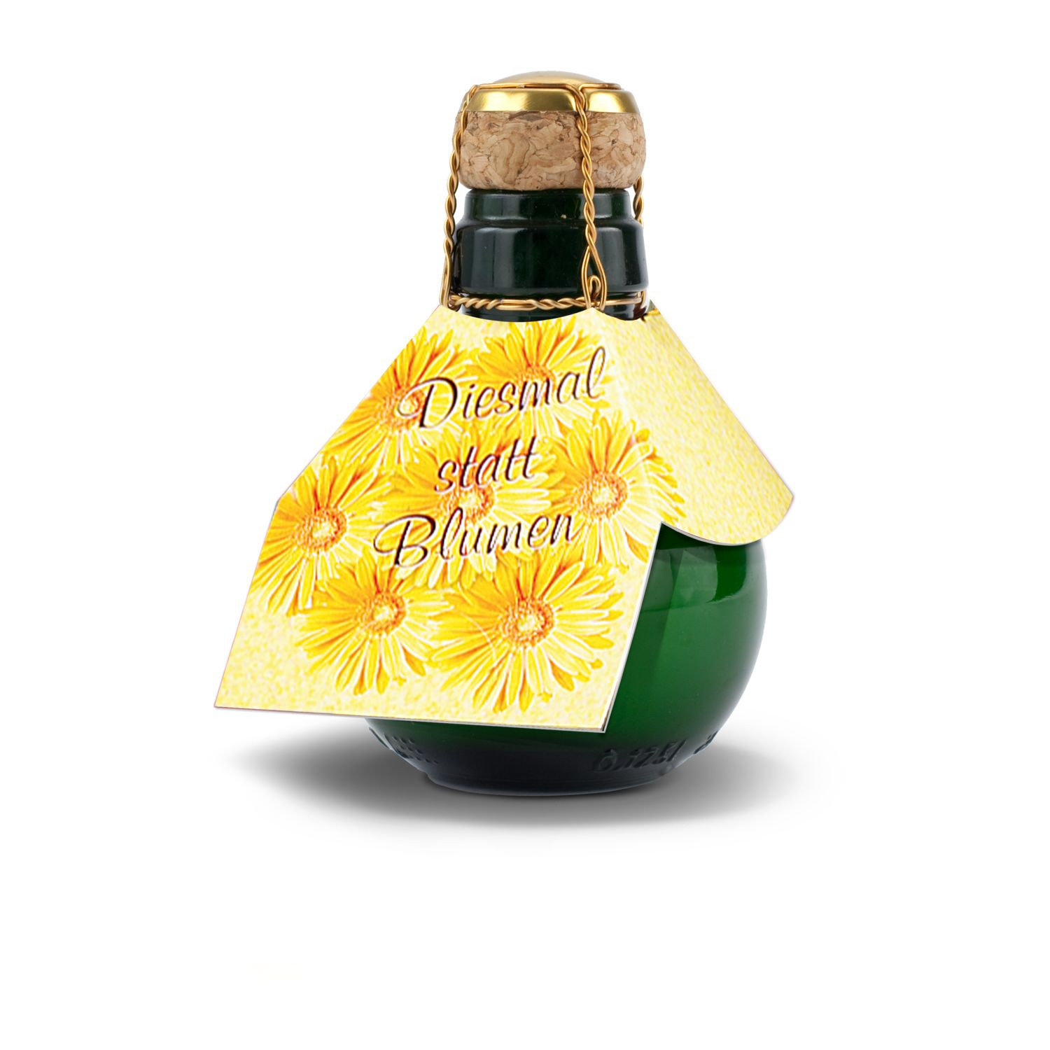 Kleinste Sektflasche der Welt! Diesmal statt Blumen - Ohne Geschenkkarton, 125 ml
