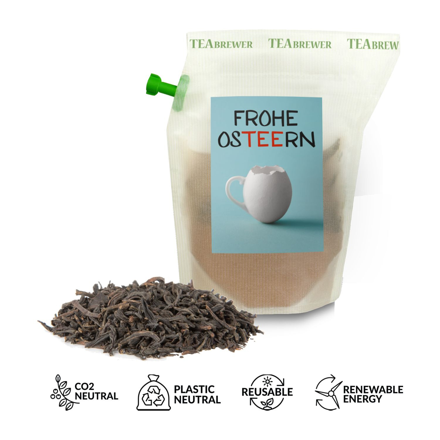 Geschenkartikel / Präsentartikel: Oster-Tee Earl Grey - FROHE OSTEERN