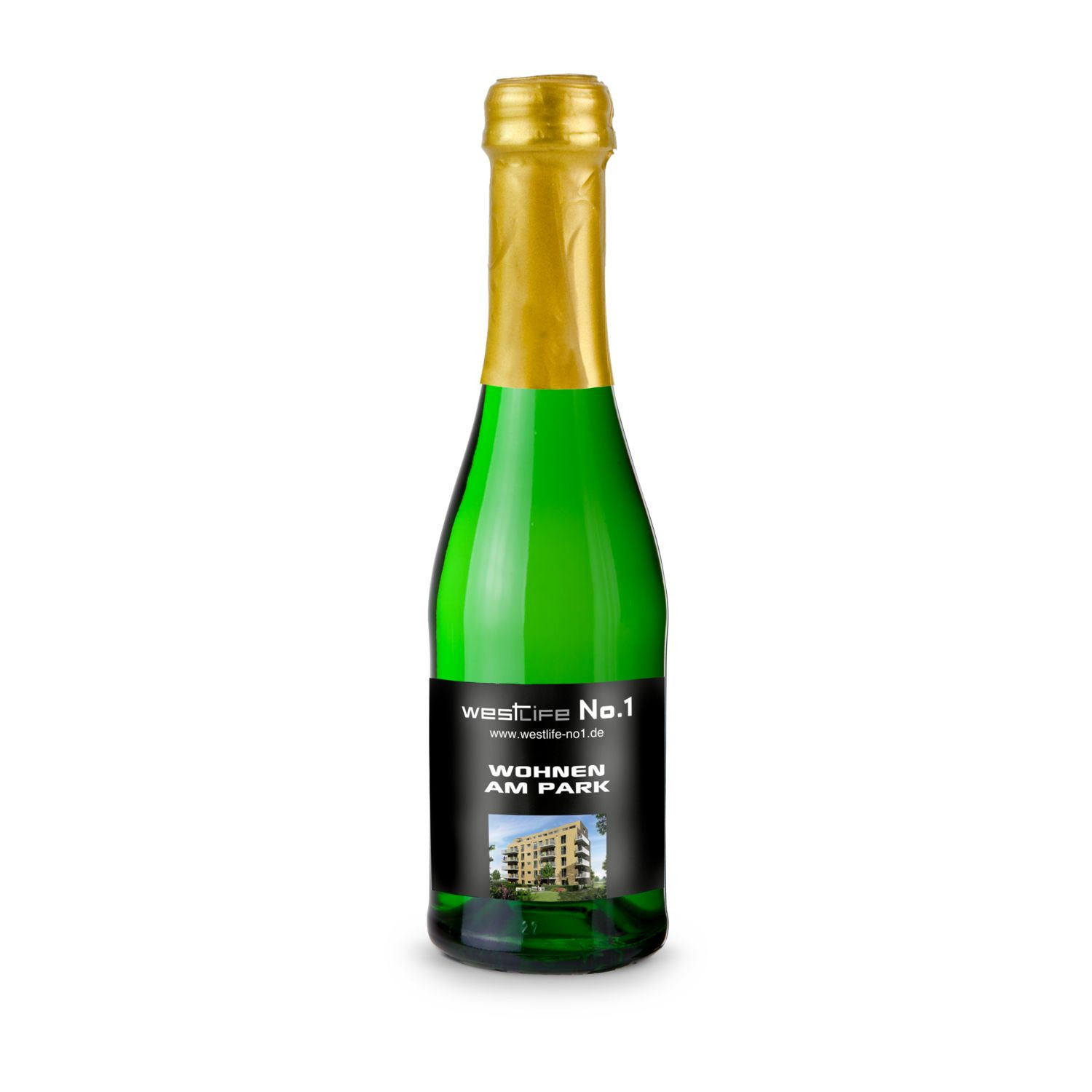 Sekt Cuvée Piccolo - Flasche grün, 0,2 l