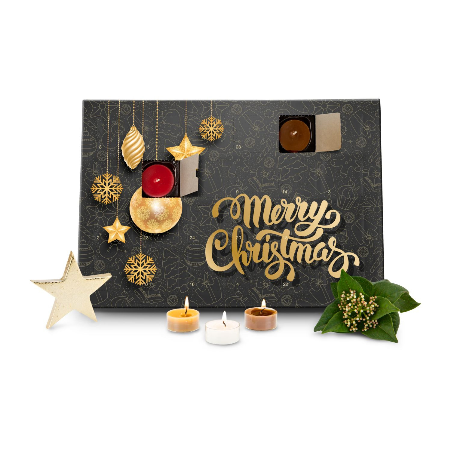 Duftkerzen Adventskalender Merry Christmas