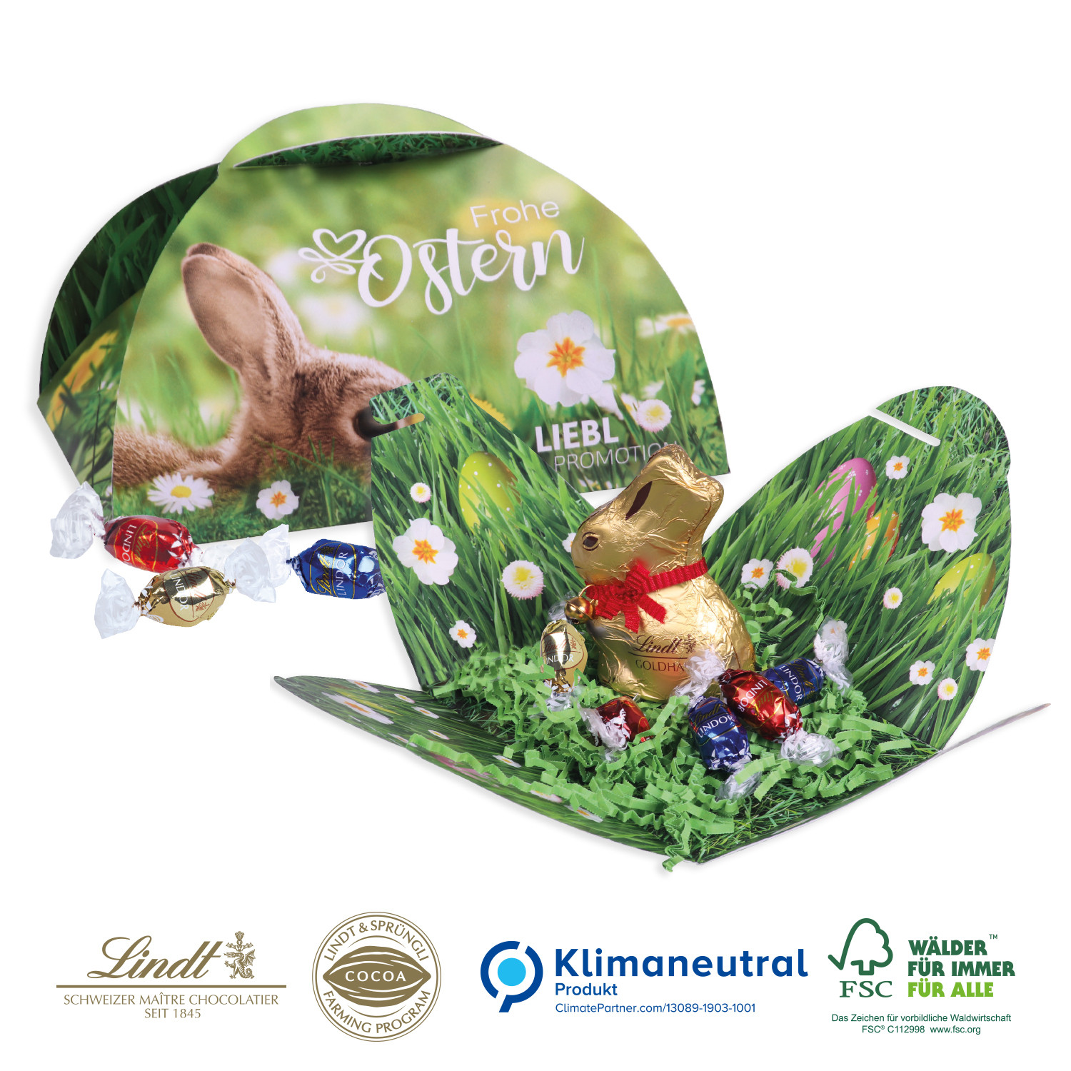 Osternest Lindt Edition, Klimaneutral, FSC®